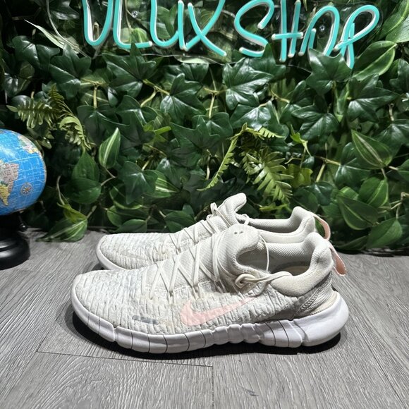 Nike Free Run 2 Women’s Running Shoes Sz 9 White Beige Pink CZ1891-101 Sneakers - Picture 4 of 10